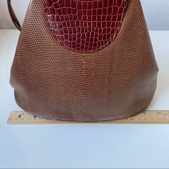 Vintage Luc Benoit 70s 80s Alligator Leather Bag. - Picture 10 of 13